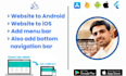 convert website to android and ios app using webview flutter