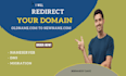 redirect domain forward to another domain, url or website