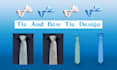 create beautiful tie and bow tie design