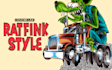 make rat fink cartoon style tshirt illustration