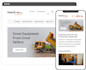 create construction and heavy equipment rentals website