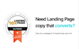 be your conversion copywriter for a landing page