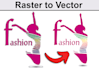 convert low image to vector tracing high quality