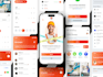 do mobile app UI UX design wireframe in figma