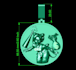 custom 3d face work jewelry design, 3d modeling  rendering,