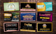 provide professional business card design services
