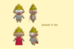 design 3d mascot character