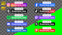 social media lower thirds with your text