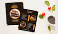 design food menu, restaurant menu, menu board, menu card