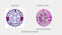 create a 3d rotating logo animation GIF loop