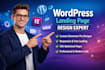 build an awesome wordpress website, wordpress landing page, elementor pro expert