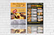do restaurant menu, fast food, catering flyer design