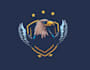 design creative eagle mascot  logo with satisfaction guaranteed