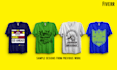 creative typography and custom t shirt design