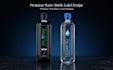 design premium water bottle label, beverage label with 3d mockup