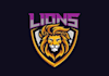 design lion head logo with express delivery