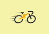 design bicycle logo with express delivery