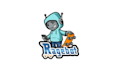 design modern mascot technology or tech logo