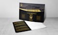 design luxury postcard printready
