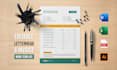 design custom letterhead and invoice with editable word template