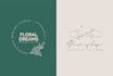 design minimalist line art signature  hand drawn botanical logo