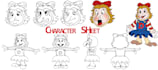 draw your character design sheet or turnaround sheet