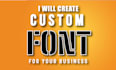 create your custom font and typography font design