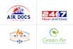 do hvac, plumbing and air conditioning logo design