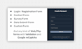 create a responsive forms,  landing page with PHP validation