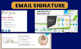 create custom clickable gmail and outlook HTML email signature