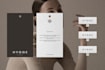 create minimal elegant logo with branding kit