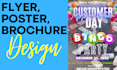 design your creative flyer, poster or brochure