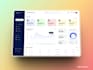 design dashboard ui ux, web app crm admin panel in figma