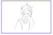 draw simple line art   anime style