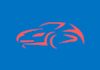 design car logo with express delivery