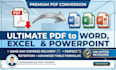 convert PDF to word, excel, powerpoint, or editable documents accurately