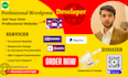 design wordpress website or redesign website with elementor