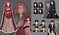 draw 2d game character design, asset, sprite