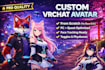 design 3d character for games, vrchat avatar vtuber