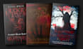 design professional dark horror and crime theme book cover