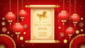 create 2026 chinese lunar new year greetings with logo