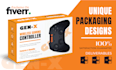 do custom product packaging design, box design and mailer box with 3d mockup