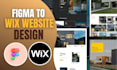 convert figma to wix or wix website redesign