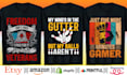 custom creative typography or bulk t shirt design