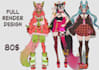 draw a custom anime character oc design