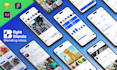 do mobile ui, figma app design and website ui ux design