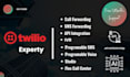 twilio API integration, bulk SMS, a2p 10dcl, IVR, call, studio flow, flex plugin