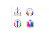 do awesome modern religious logo design