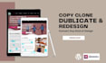 copy clone duplicate redesign wordpress website using elementor