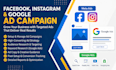 create meta and google ads campaigns for leads and sales